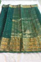 Emerald Heritage Zari Silk Saree