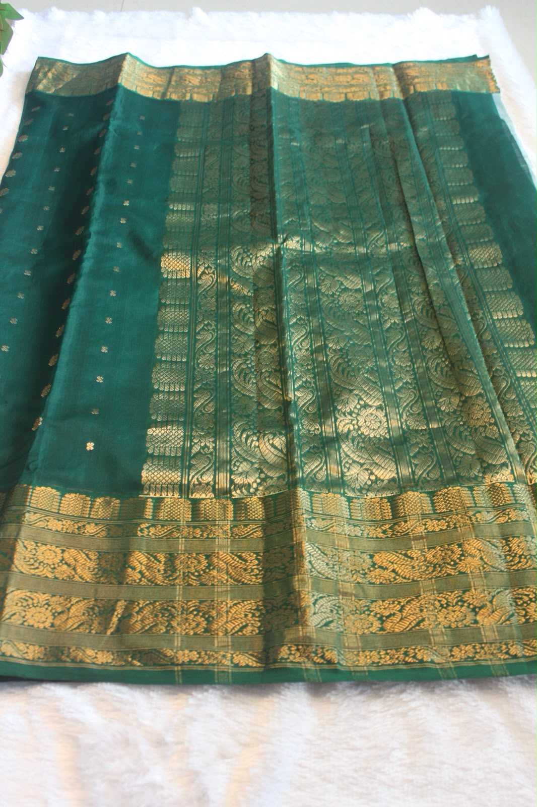 Emerald Heritage Zari Silk Saree