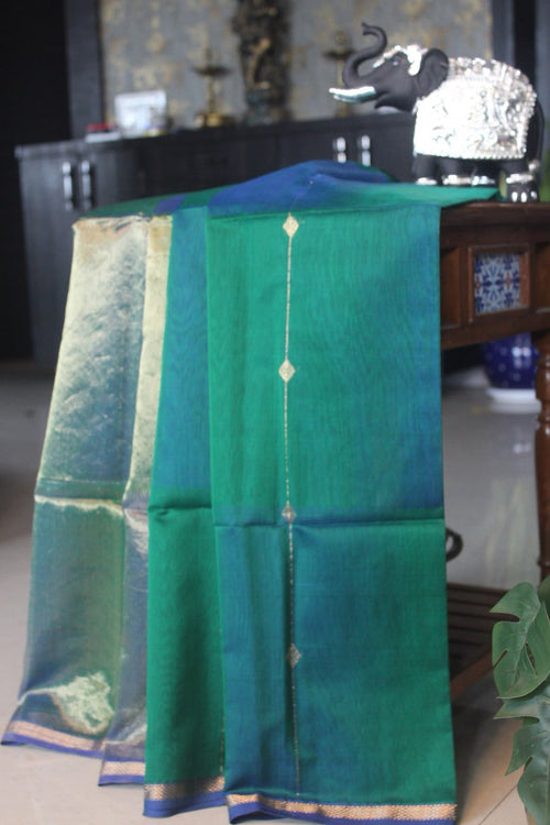 Emerald Breeze Silk Saree