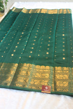Emerald Heritage Zari Silk Saree