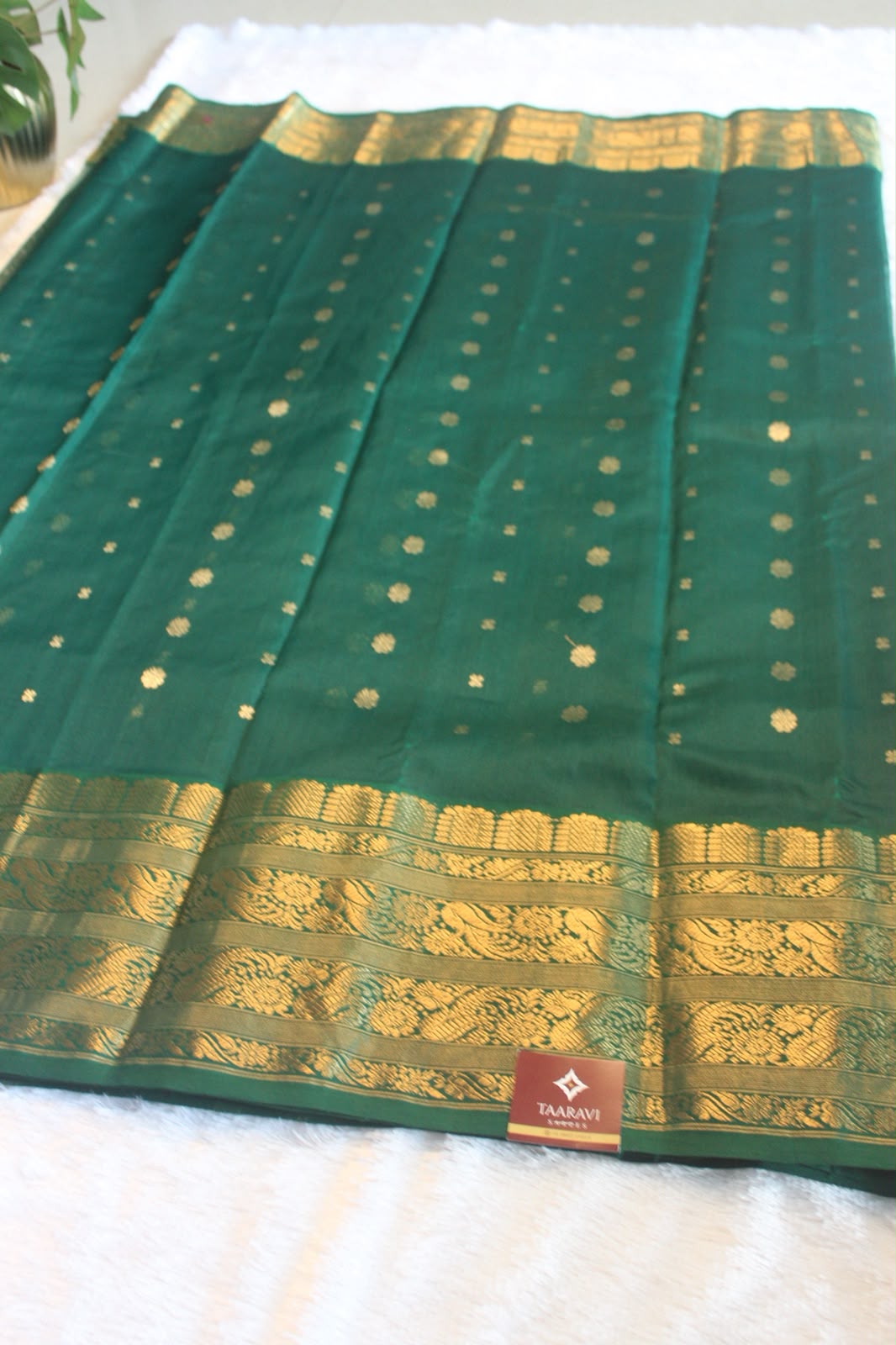 Emerald Heritage Zari Silk Saree