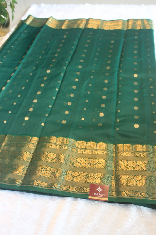 Emerald Heritage Zari Silk Saree