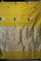 Golden Marigold Bloom Silk Saree
